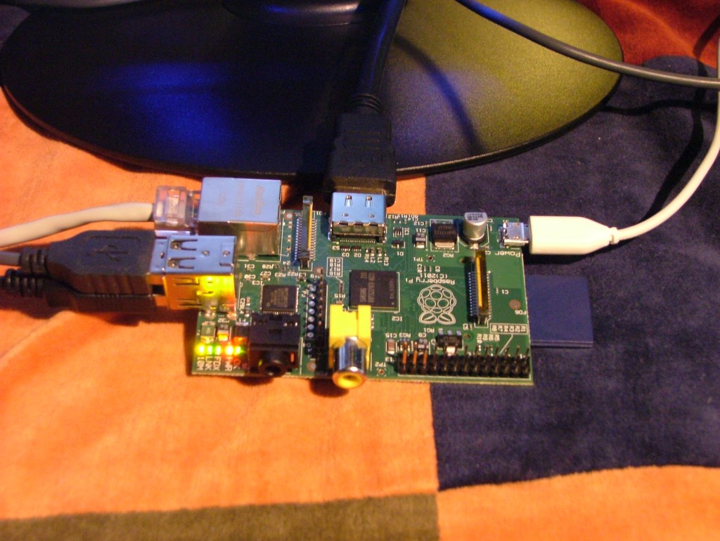The V2G Raspberry Pi connected up and working well