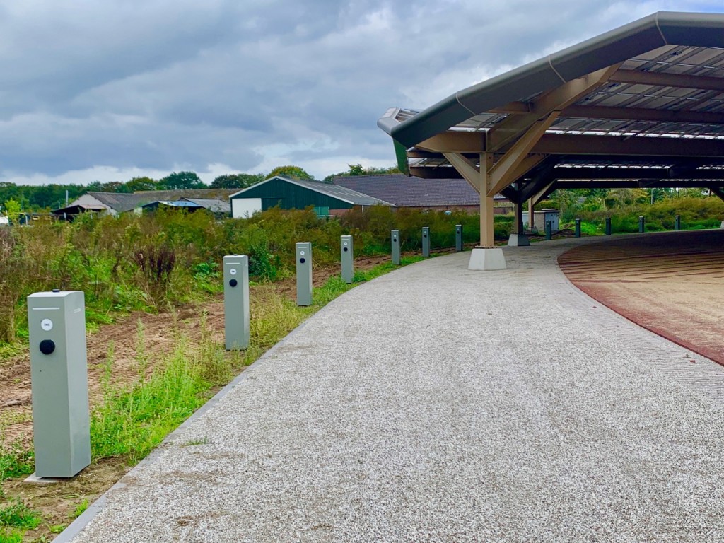 Triodos New Car Park With Solar Powered Ac V2g Vehicle To Grid Uk